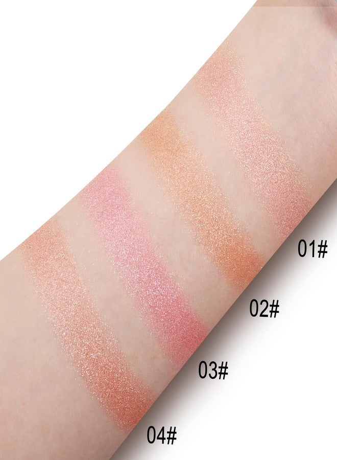 Boobeen Baked Powder Blush, Lightweight Shimmery face Blush for Cheeks, Eyeshadow, Brighten Compact for Face, Create a Radiant, Natural Glowing for All day Wear - Image 5